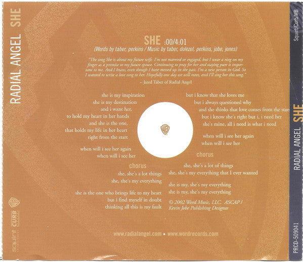 Radial Angel : She (CD, Single, Promo)