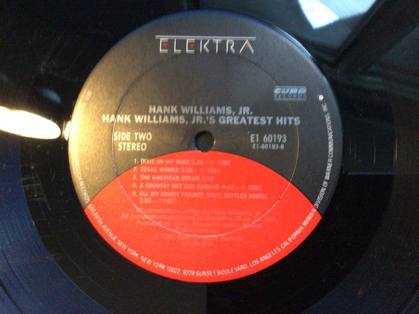 Hank Williams, Jr.* : Hank Williams, Jr.'s Greatest Hits  (LP, Comp, Club, RE, Red)
