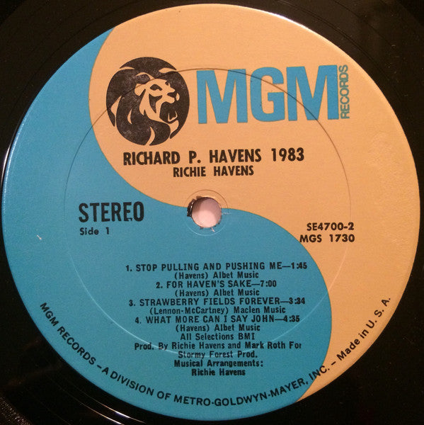 Richie Havens : Richard P. Havens, 1983 (2xLP, Album, Gat)