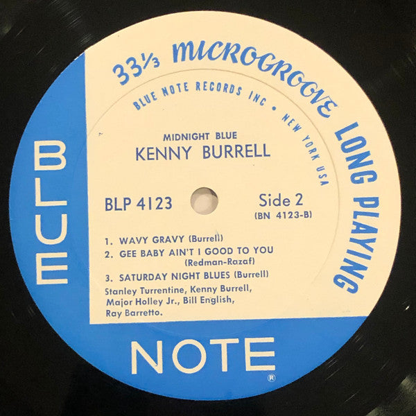 Kenny Burrell : Midnight Blue (LP, Album, Mono, No )