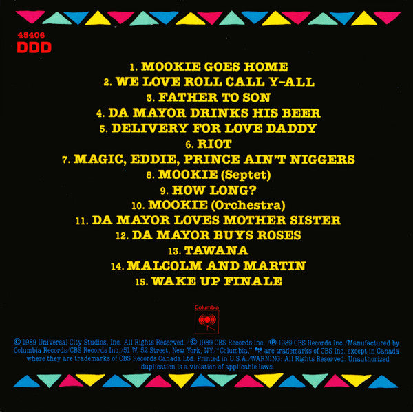 Bill Lee (2) Featuring Branford Marsalis : Do The Right Thing (Original Score) (CD, Album)