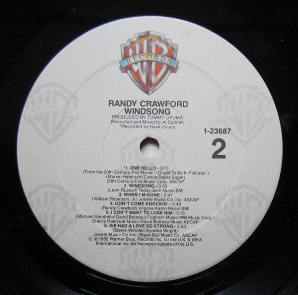 Randy Crawford : Windsong (LP, Album, RP, Win)
