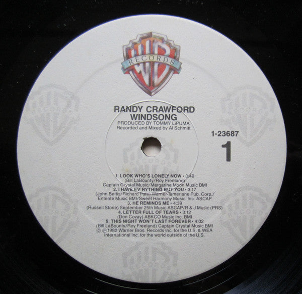 Randy Crawford : Windsong (LP, Album, RP, Win)