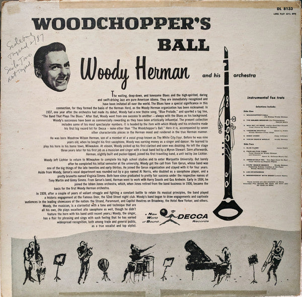 Woody Herman And His Orchestra : Woodchopper's Ball (LP, Album)