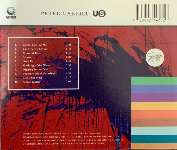 Peter Gabriel : Us (CD, Album)