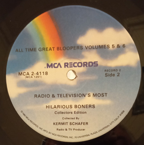 Kermit Schafer : All Time Great Bloopers Uncensored Vol. 5 & 6 (2xLP, Comp, RE)