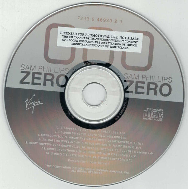 Sam Phillips : Zero Zero Zero (CD, Comp, Promo)