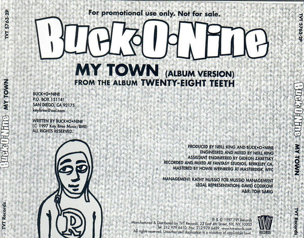 Buck-O-Nine : My Town (CD, Single, Promo)