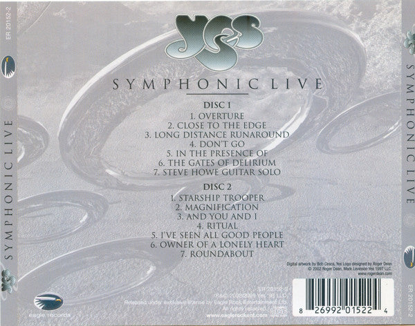 Yes : Symphonic Live (2xCD, Album)