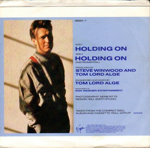 Steve Winwood : Holding On (7", Single)