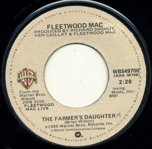 Fleetwood Mac : The Farmer's Daughter (7", Single)