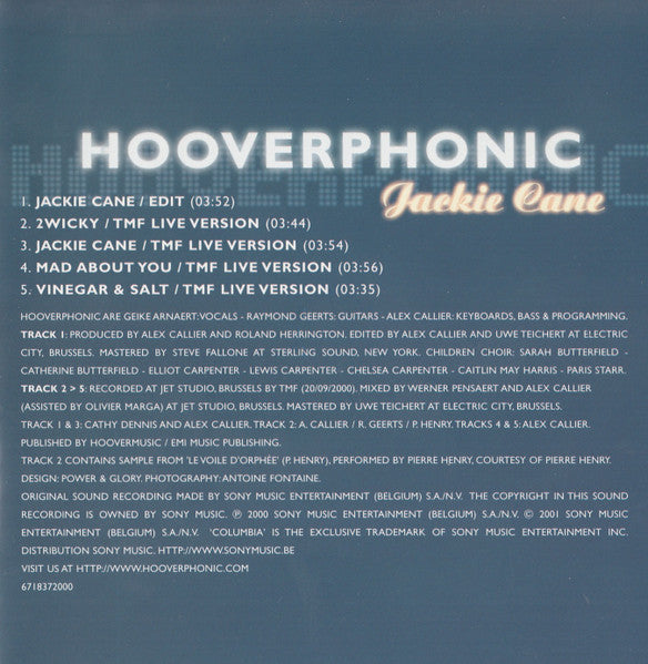 Hooverphonic : Jackie Cane (CD, Maxi)