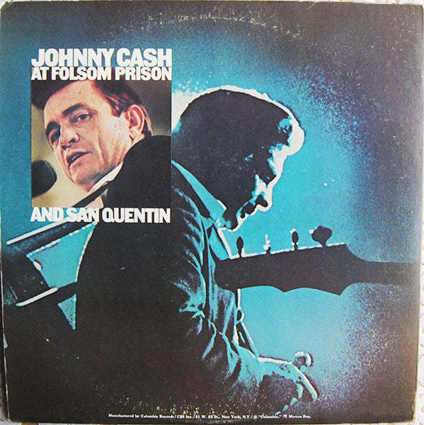 Johnny Cash : At Folsom Prison And San Quentin (2xLP, Comp, RE)