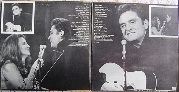 Johnny Cash : At Folsom Prison And San Quentin (2xLP, Comp, RE)