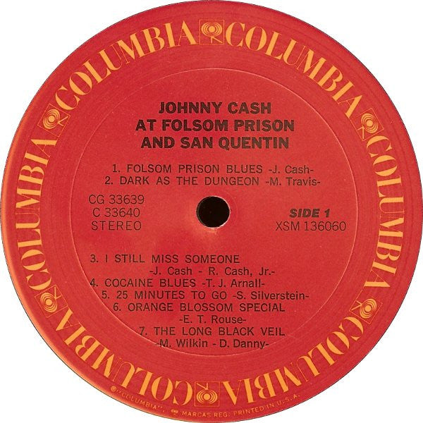 Johnny Cash : At Folsom Prison And San Quentin (2xLP, Comp, RE)