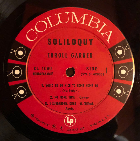 Erroll Garner : Soliloquy (LP, Album, Mono, Ter)