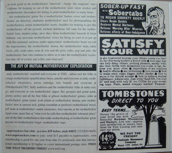 Supersuckers : Motherfuckers Be Trippin' (CD, Album, Enh, Dig)