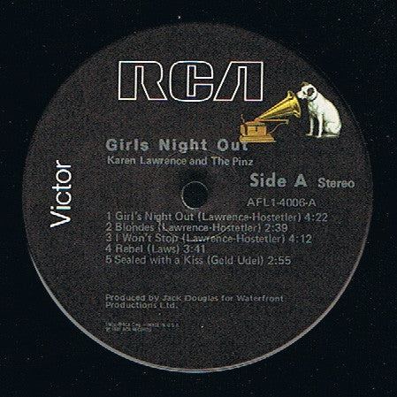 Karen Lawrence And The Pinz : Girls Night Out (LP, Album)