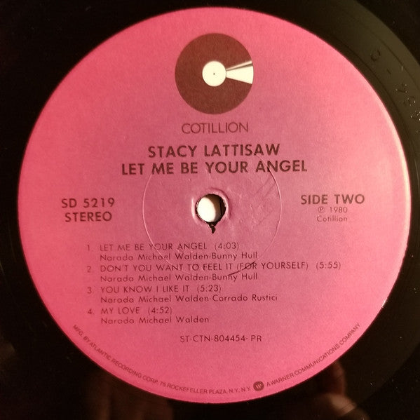 Stacy Lattisaw : Let Me Be Your Angel (LP, Album, Pre)