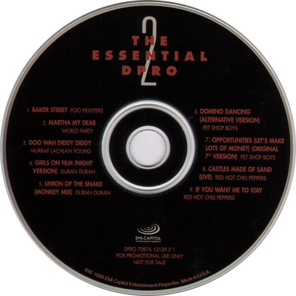 Various : The Essential DPRO 2 (CD, Promo, Smplr, Car)