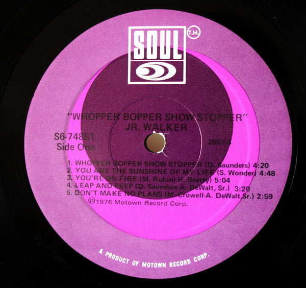 Junior Walker : Whopper Bopper Show Stopper (LP, Album)