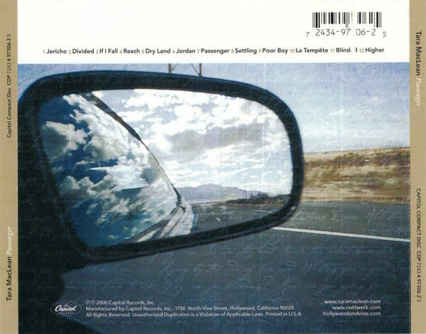 Tara MacLean : Passenger (CD, Album, Promo)