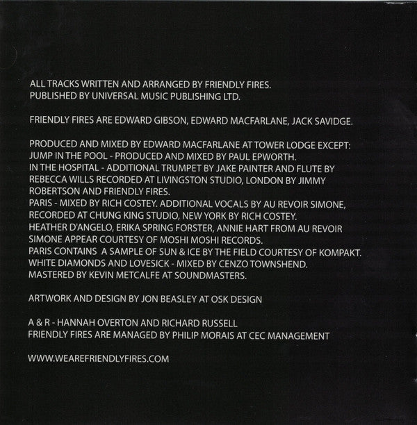 Friendly Fires : Friendly Fires (CD, Album)