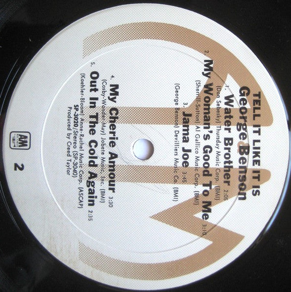 George Benson : Tell It Like It Is (LP, Album, RE, Gat)