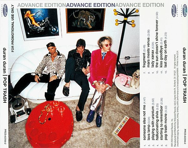 Duran Duran : Pop Trash (CD, Advance, Album, Promo)