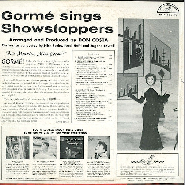 Eydie Gormé : Gormé Sings Showstoppers (LP, Album, Mono)
