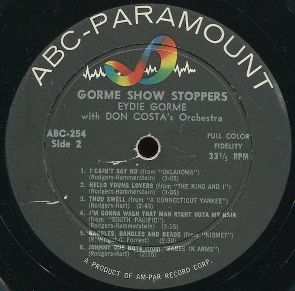 Eydie Gormé : Gormé Sings Showstoppers (LP, Album, Mono)