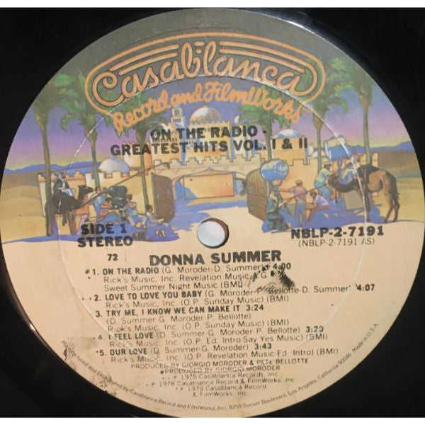 Donna Summer : On The Radio - Greatest Hits Volumes I & II (2xLP, Comp, P/Mixed, 72 )