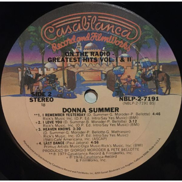 Donna Summer : On The Radio - Greatest Hits Volumes I & II (2xLP, Comp, P/Mixed, 72 )