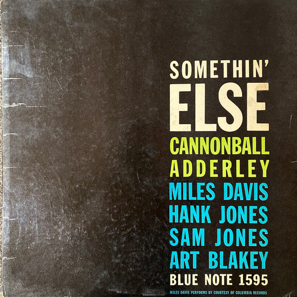 Cannonball Adderley : Somethin' Else (LP, Album, Mono, RP)