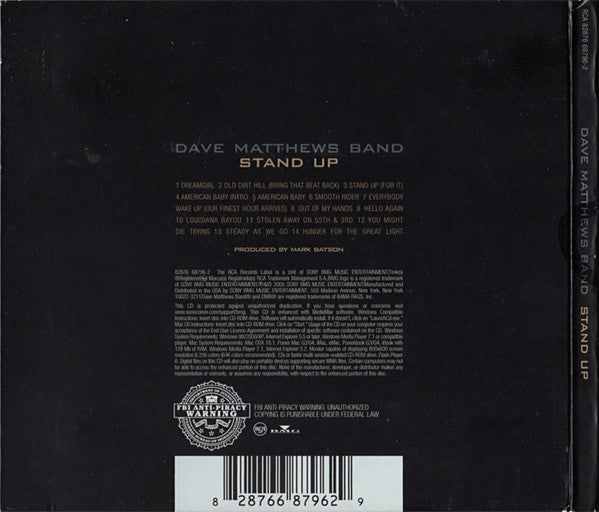 Dave Matthews Band : Stand Up (CD, Album, Copy Prot.)