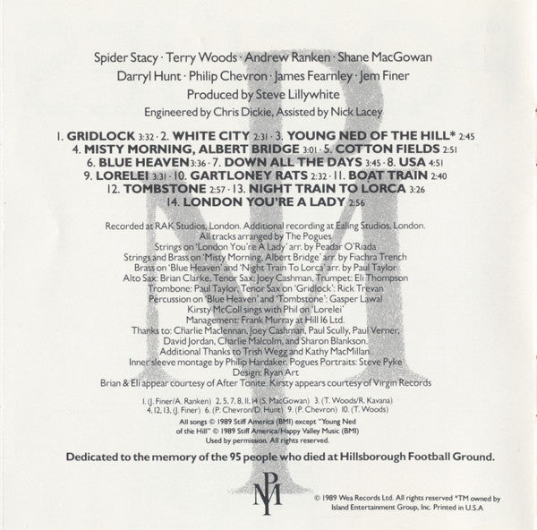 The Pogues : Peace And Love (CD, Album)