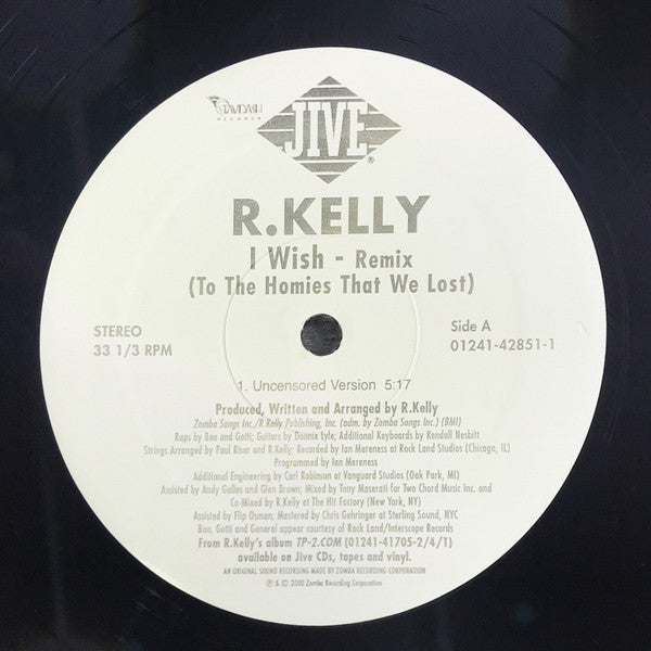 R. Kelly : I Wish - Remix (12")