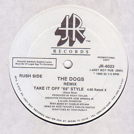 The Dogs : Take It Off "69" Style / Let's Go, Let's Go (12", Promo)