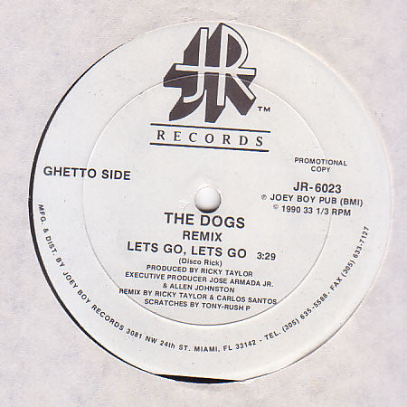 The Dogs : Take It Off "69" Style / Let's Go, Let's Go (12", Promo)
