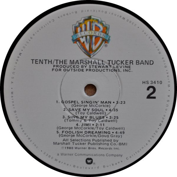 The Marshall Tucker Band : Tenth (LP, Album)