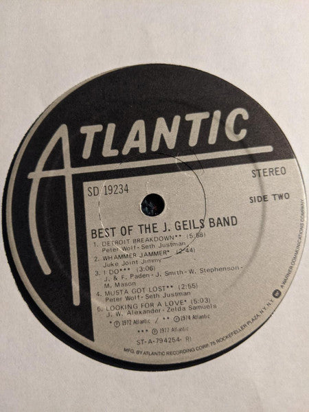 The J. Geils Band : Best Of The J. Geils Band (LP, Comp, RI )