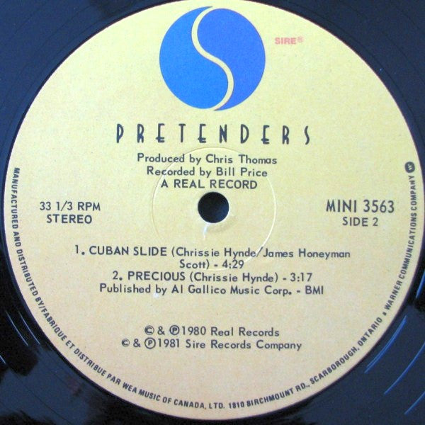 The Pretenders : Extended Play (12", EP, Qua)