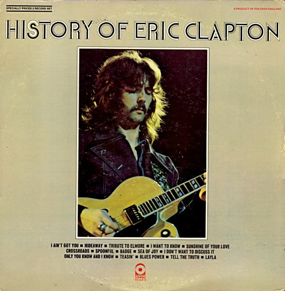 Eric Clapton : History Of Eric Clapton (2xLP, Comp, RE, PR )