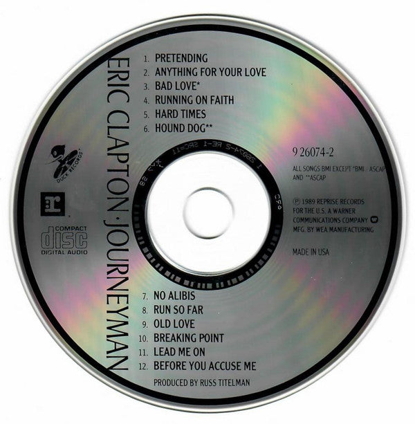 Eric Clapton : Journeyman (CD, Album, RE)