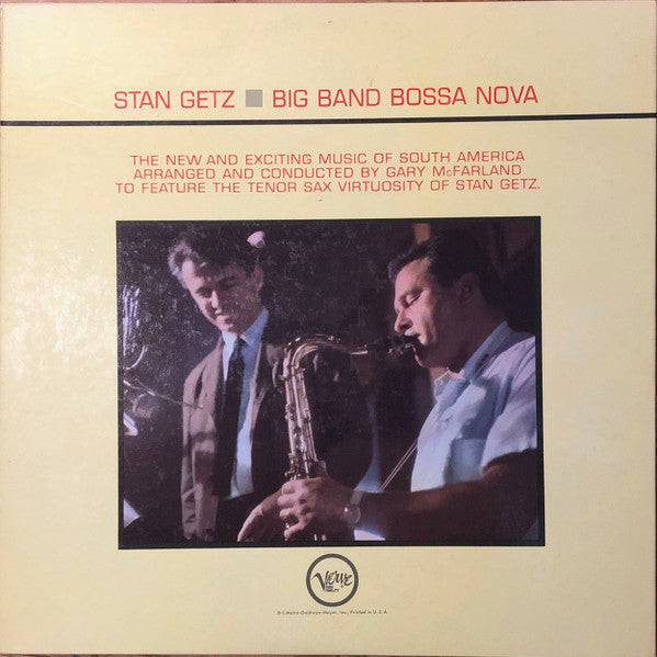 Stan Getz : Big Band Bossa Nova (LP, Album, Mono)