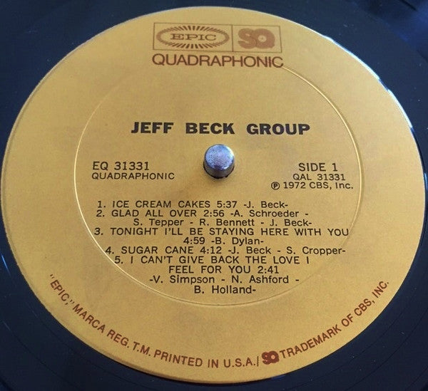 Jeff Beck Group : Jeff Beck Group (LP, Album, Quad)