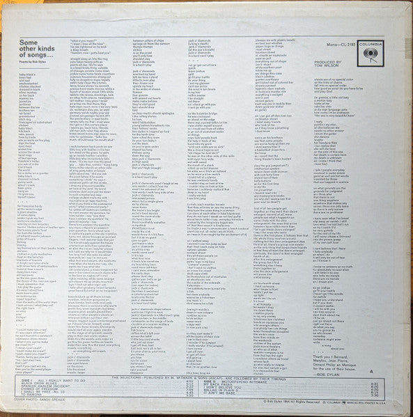 Bob Dylan : Another Side Of Bob Dylan (LP, Album, Mono, RP, Ter)