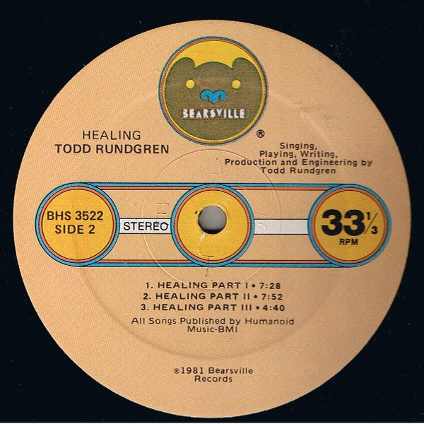 Todd Rundgren : Healing (LP, Album, Spe + 7", Single, S/Edition)