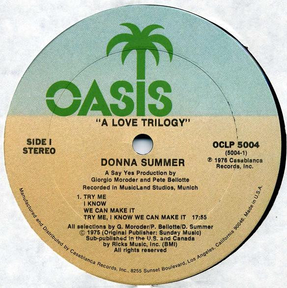 Donna Summer : A Love Trilogy (LP, Album, P/Mixed, Ter)