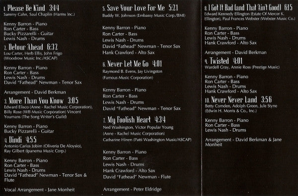 Jane Monheit : Never Never Land (CD, Album, RE, San)